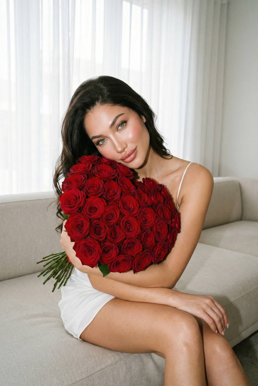 Glamorous Birthday Rose Portrait