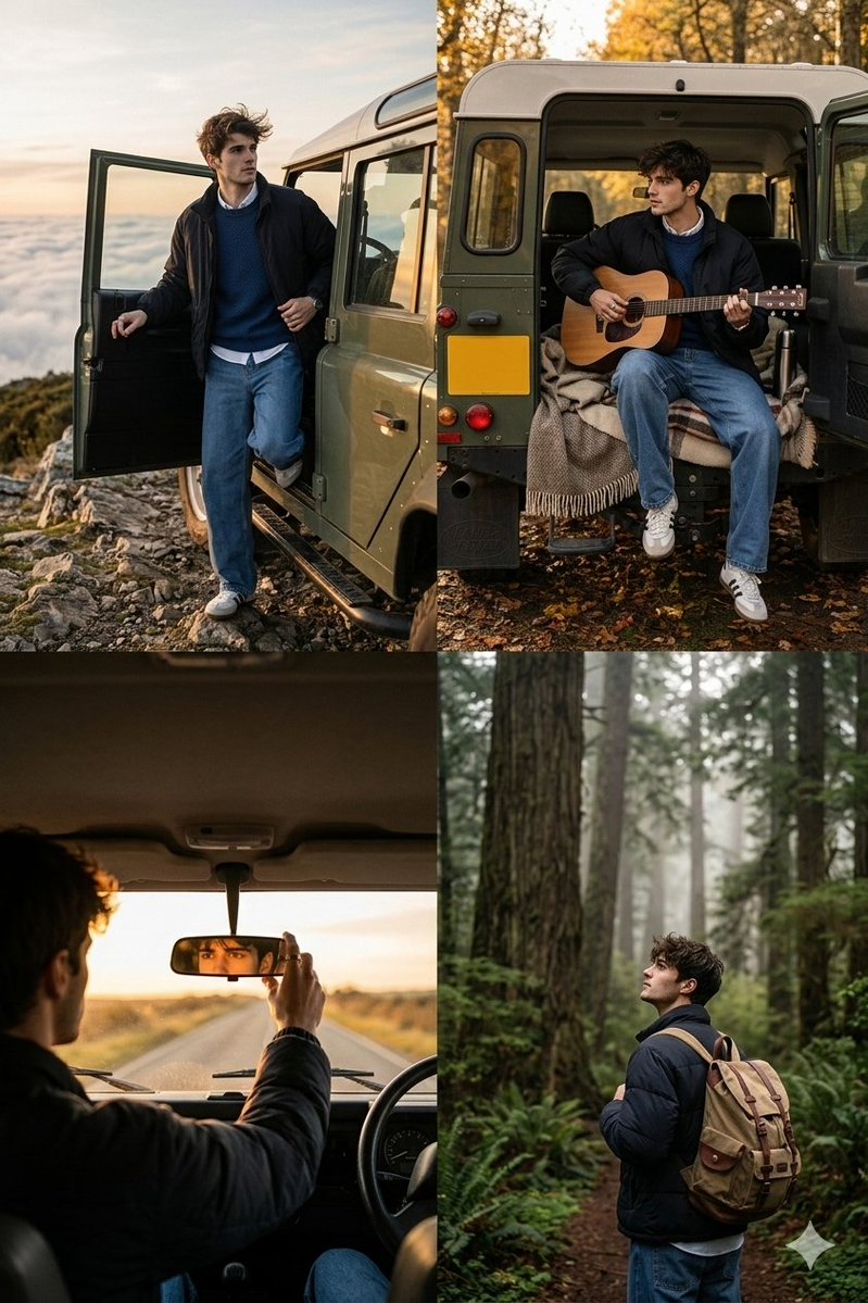 Cinematic Road Trip Collage
