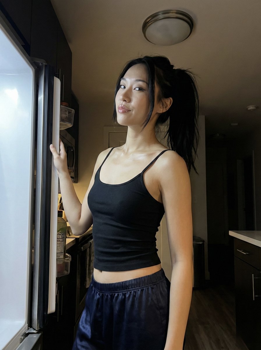 Midnight Kitchen Candid Fridge Light
