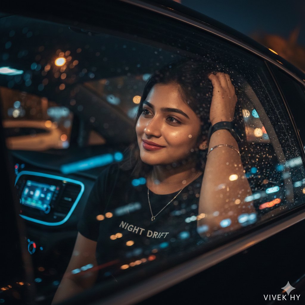 Night Cinematic Car Portrait