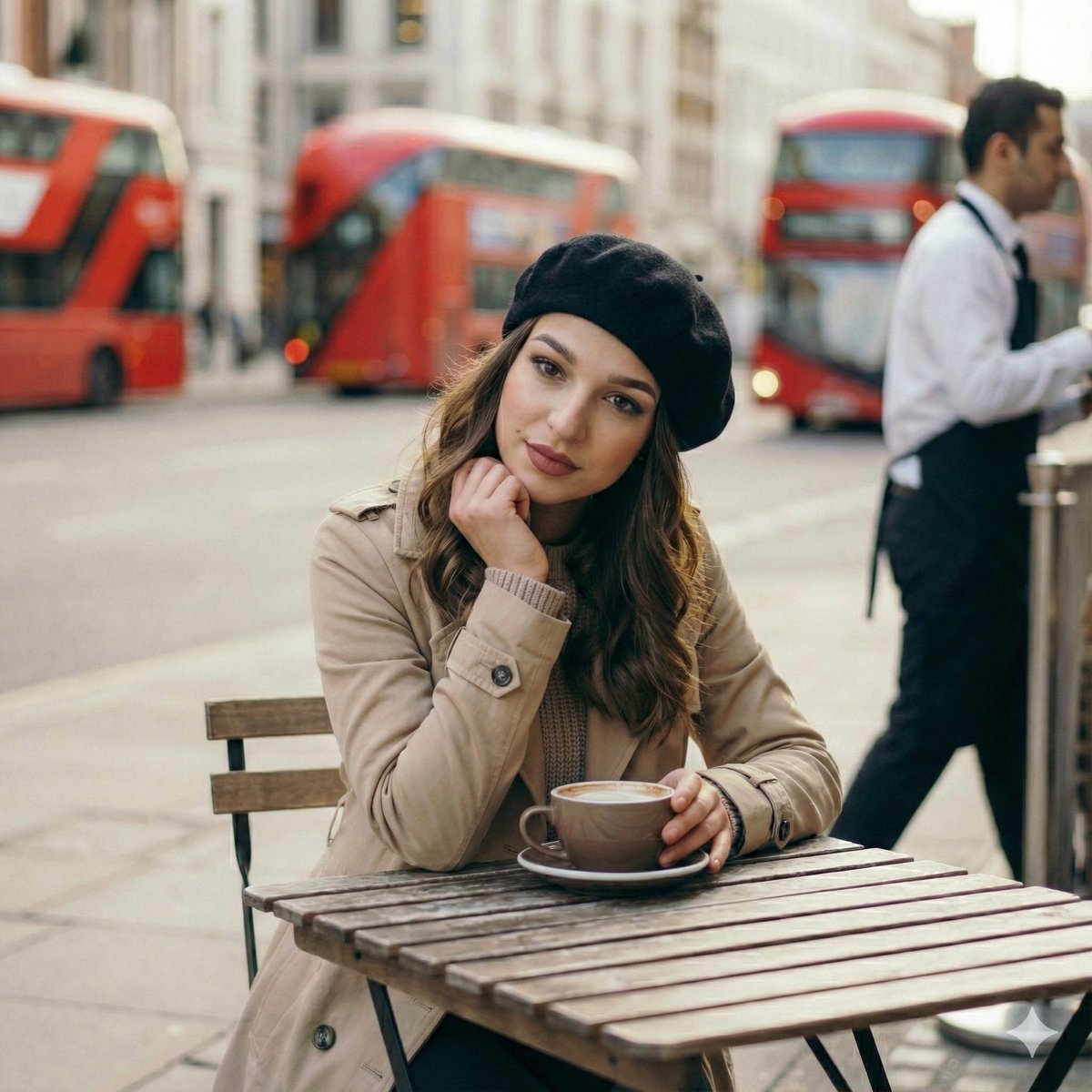 Early Spring Cafe Morning Portrait