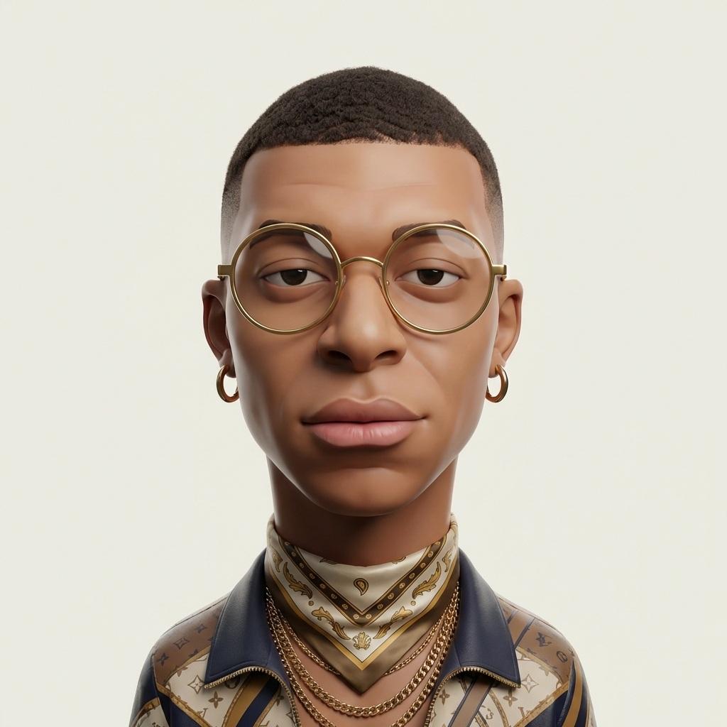 Bold 3D Caricature Style Portrait