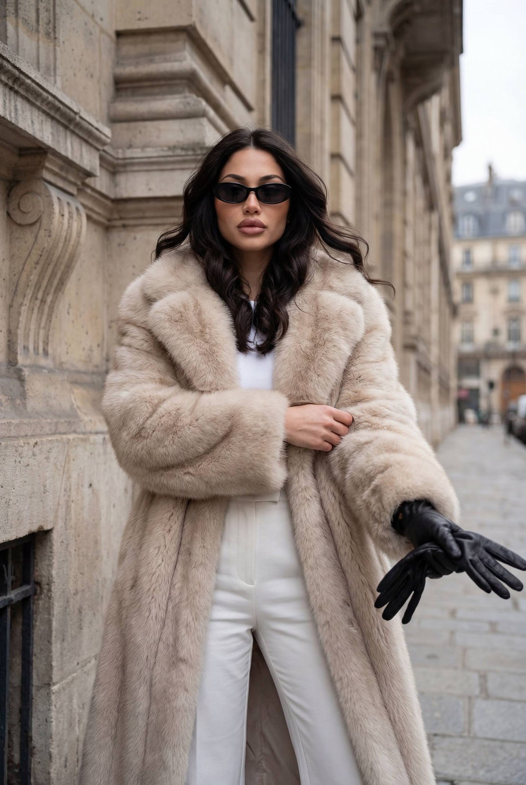 Winter Fur Street Elegance