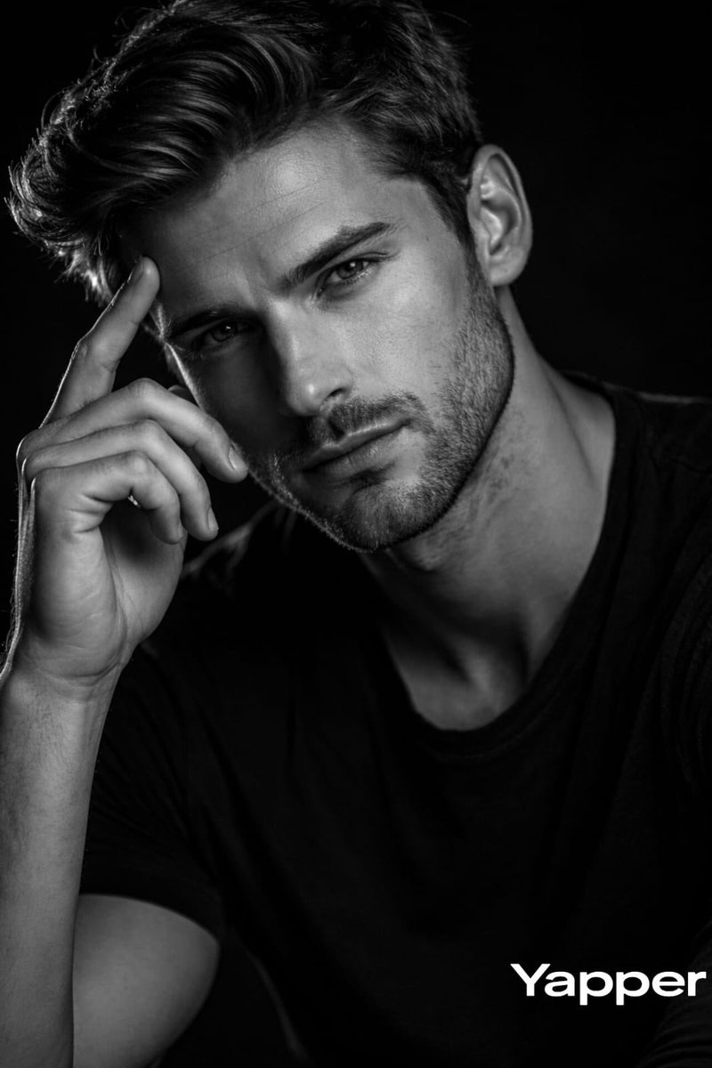 Cinematic B&W Male Portrait