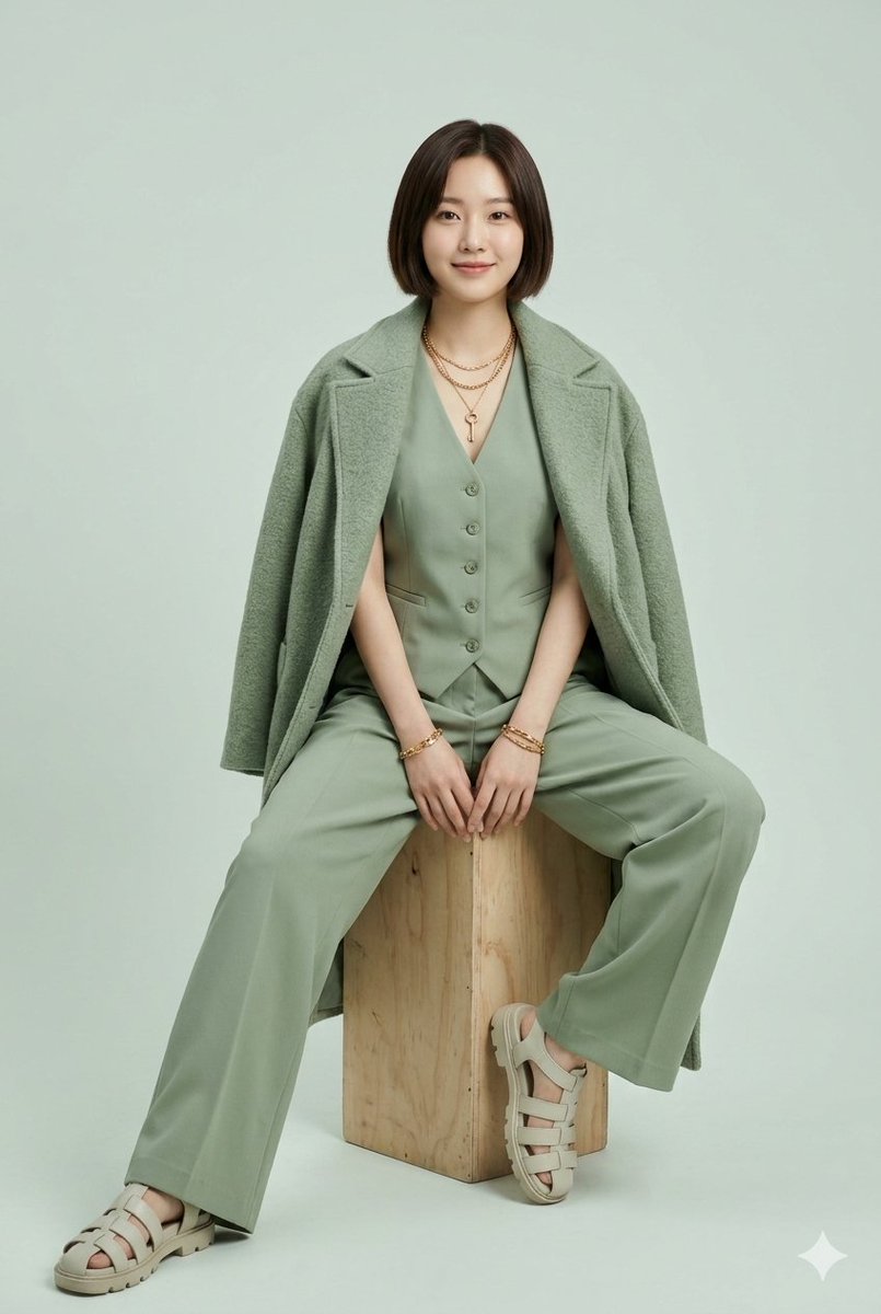 Sage Green Fashion Editorial