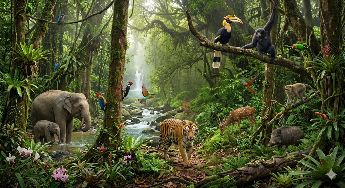 Rainforest Realm: Tiger's Kingdom