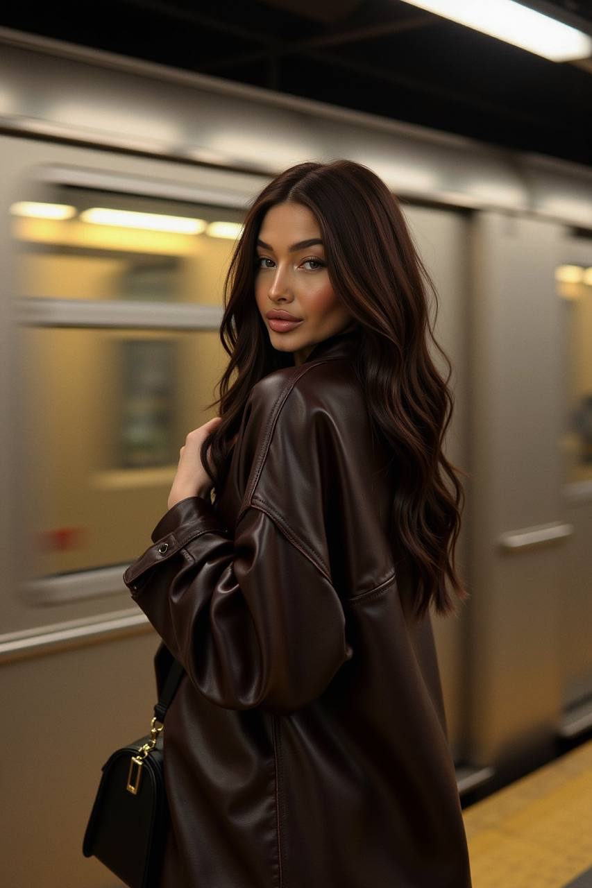 Subway Gaze: Cinematic Portrait