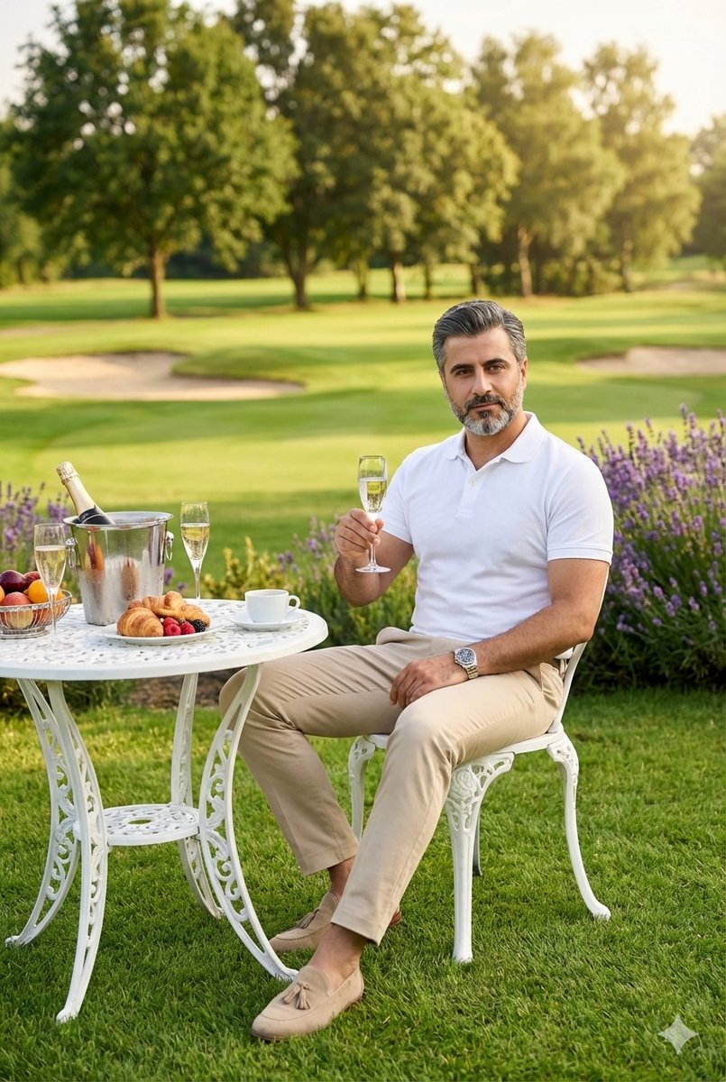 Luxury Golf Course Morning Breakfast