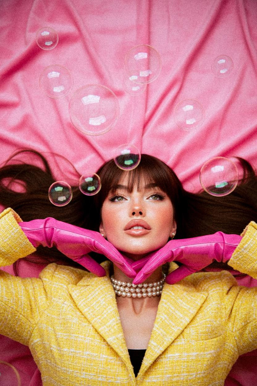 Retro Pop Fashion Bubble Editorial