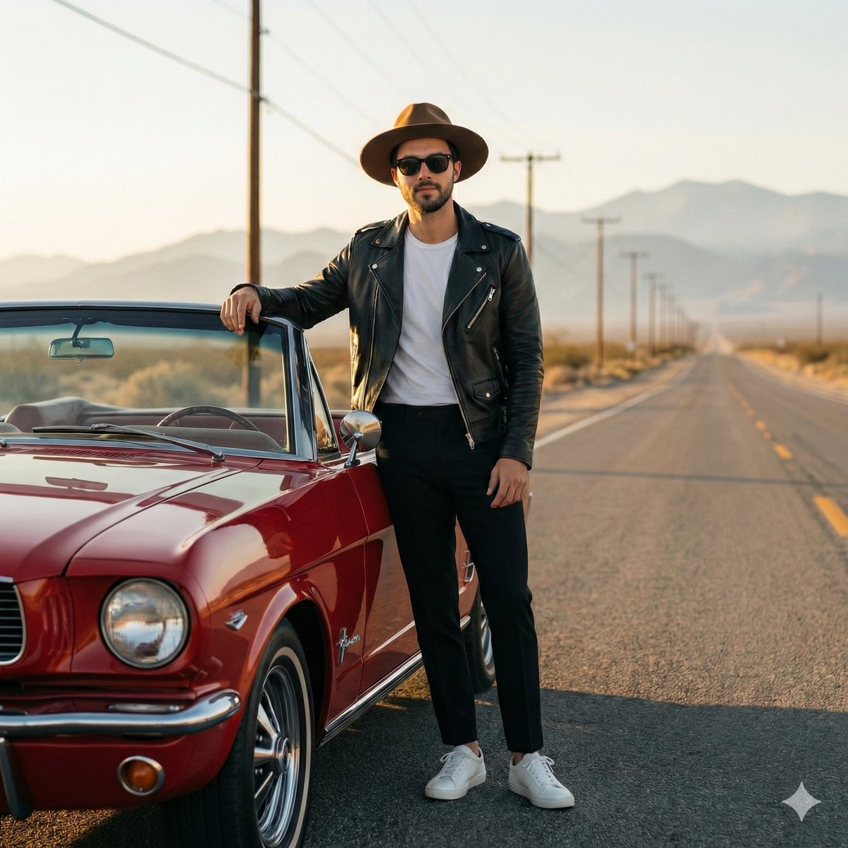Golden Hour Retro Road Trip