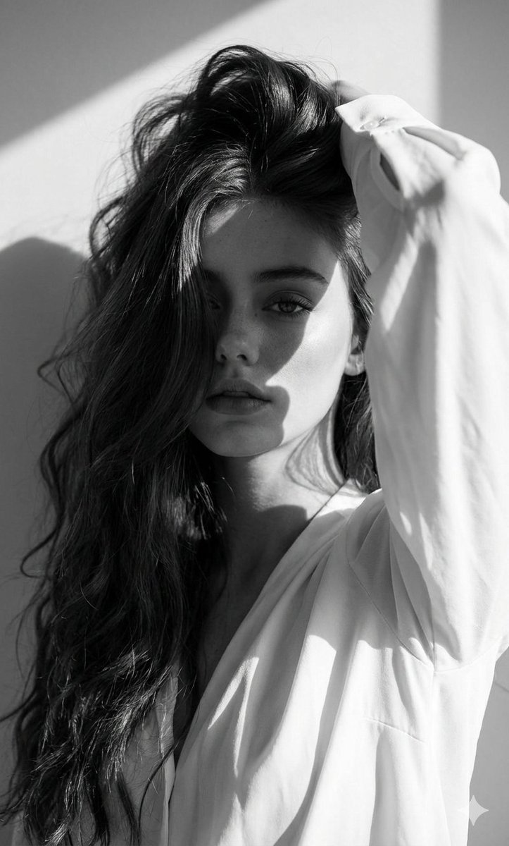 Black And White Fashion Portrait