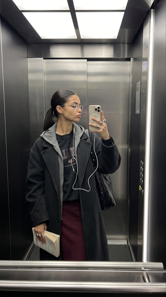 Realistic iPhone Elevator Mirror Selfie