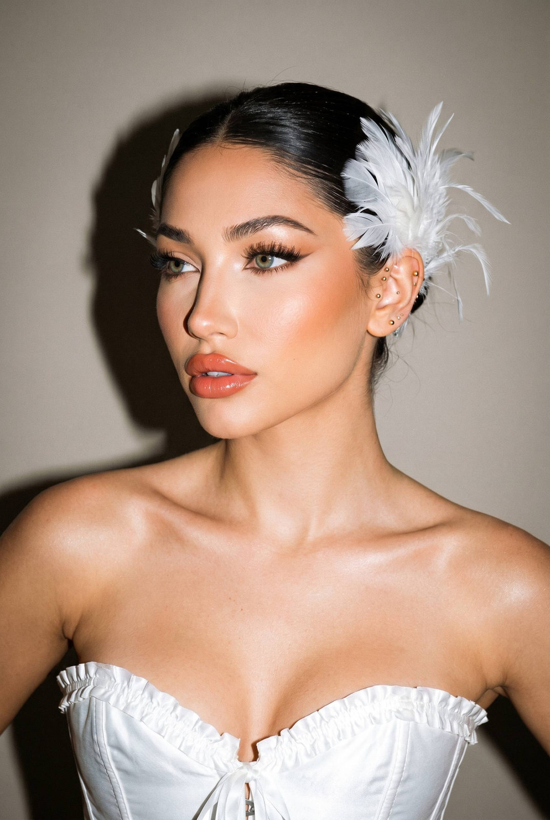 Retro Flash Beauty Portrait