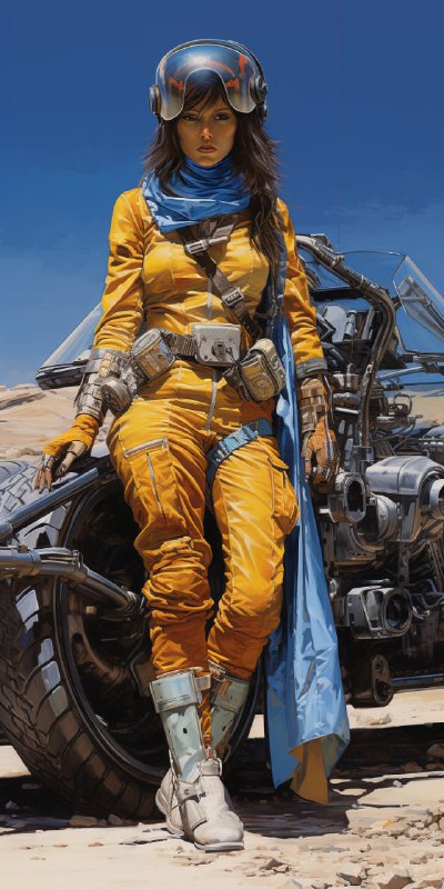 Colossal Blue Syd Mead Race Car Pulp Art