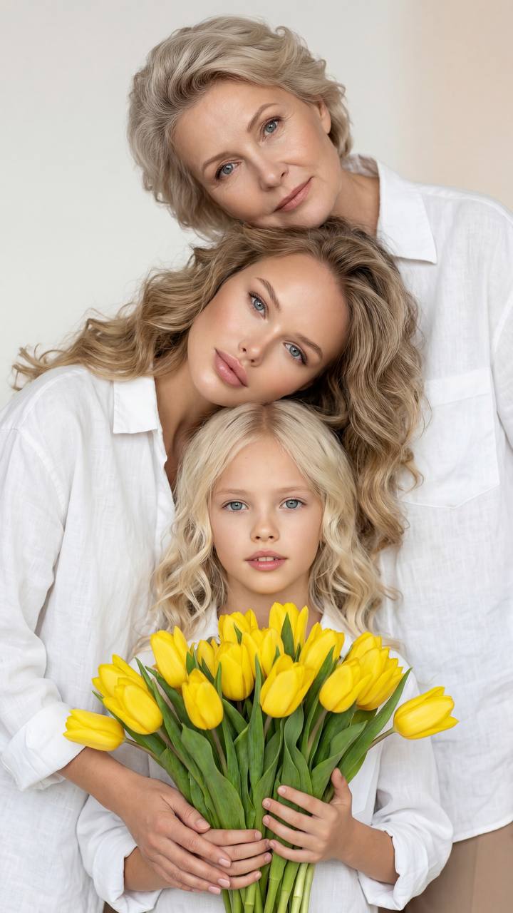 Three Generation Ultra Realistic Portrait