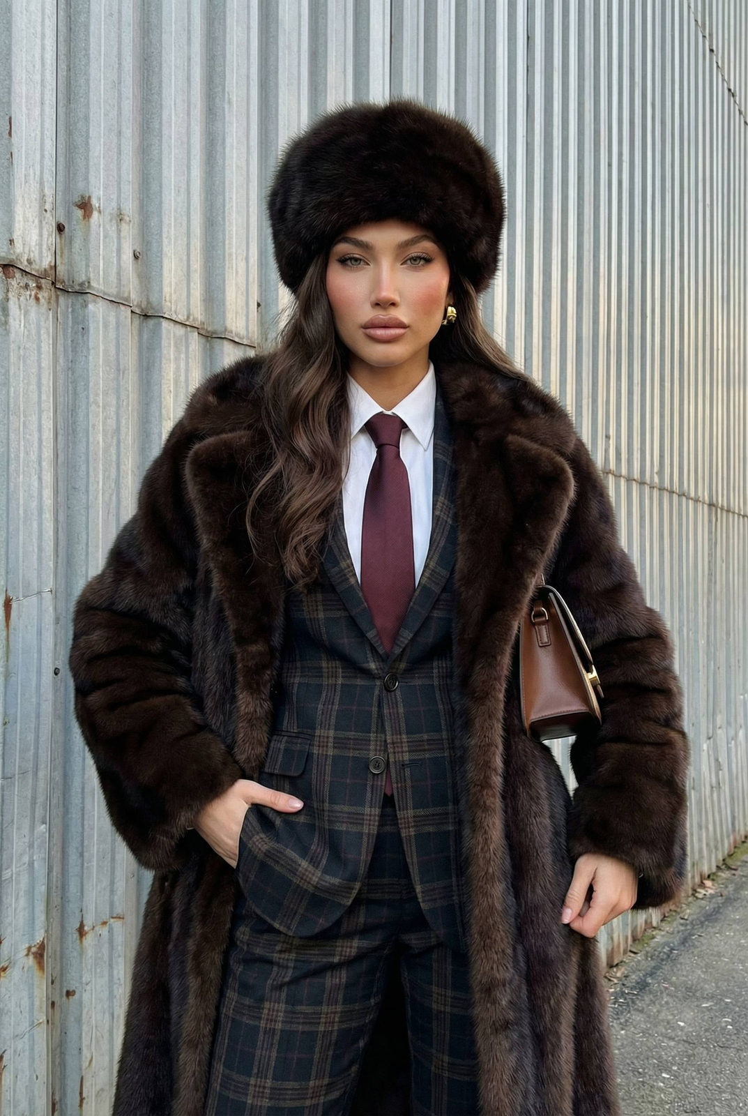 Luxury Fur Street Editorial
