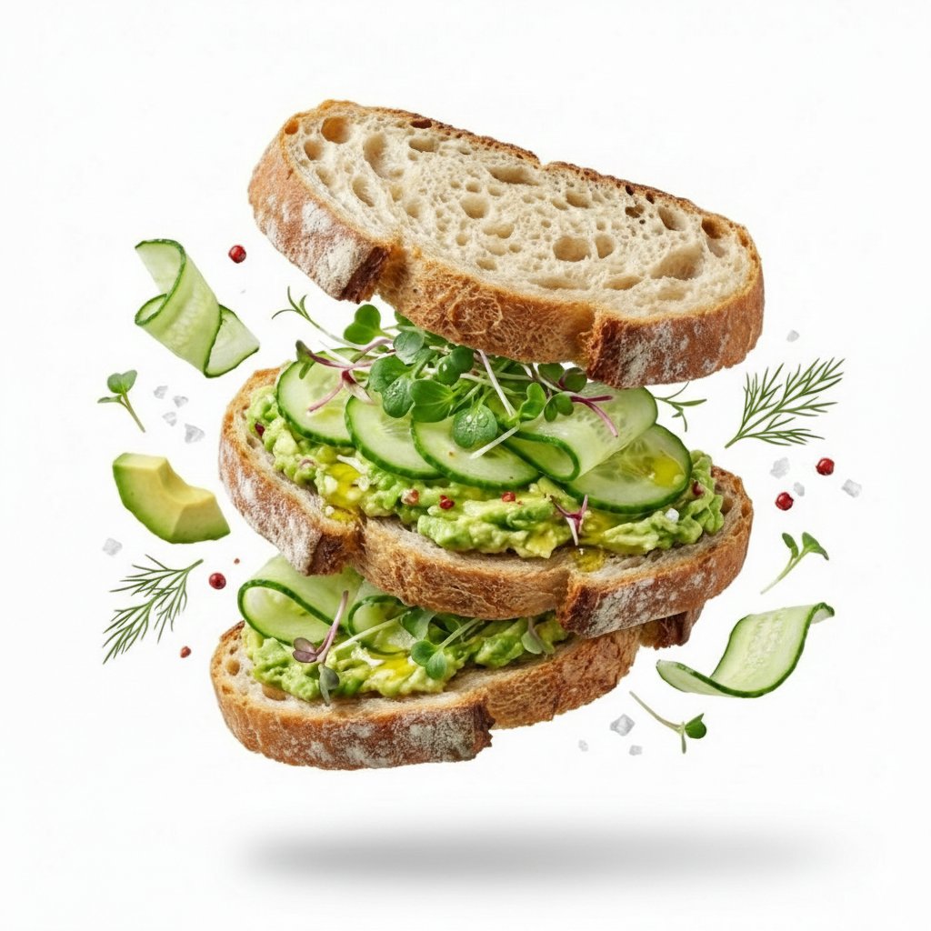 Levitating Gourmet Food Art