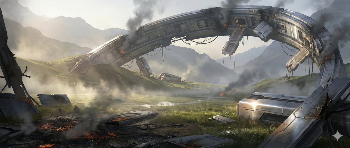 Crashed Orbital Ring Dawn Valley