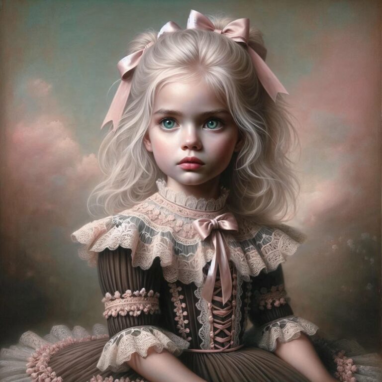 Surreal Wonderland Style Blonde Beauty