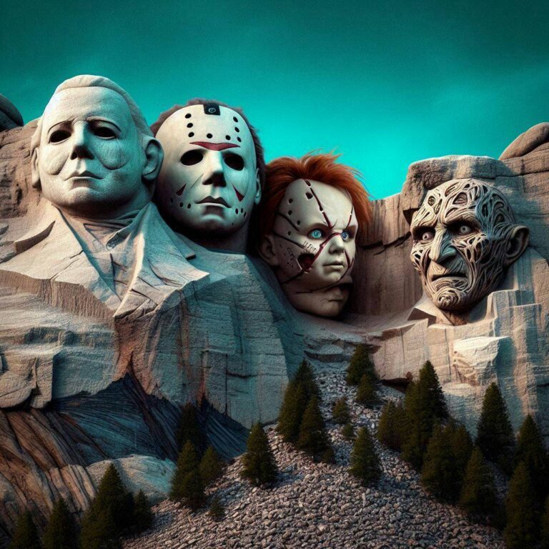 Mount Rushmore Reimagined With Horror Movie Villains
