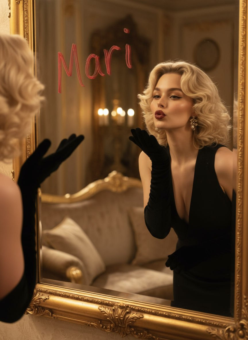 Mirror Kiss Hollywood Glamour
