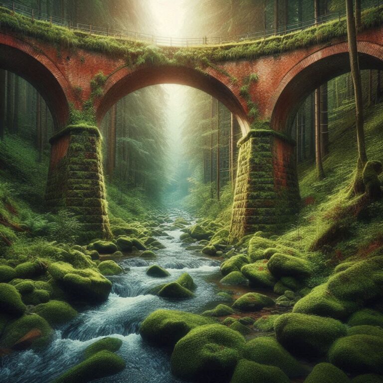 Mossy Viaduct Red Stone River