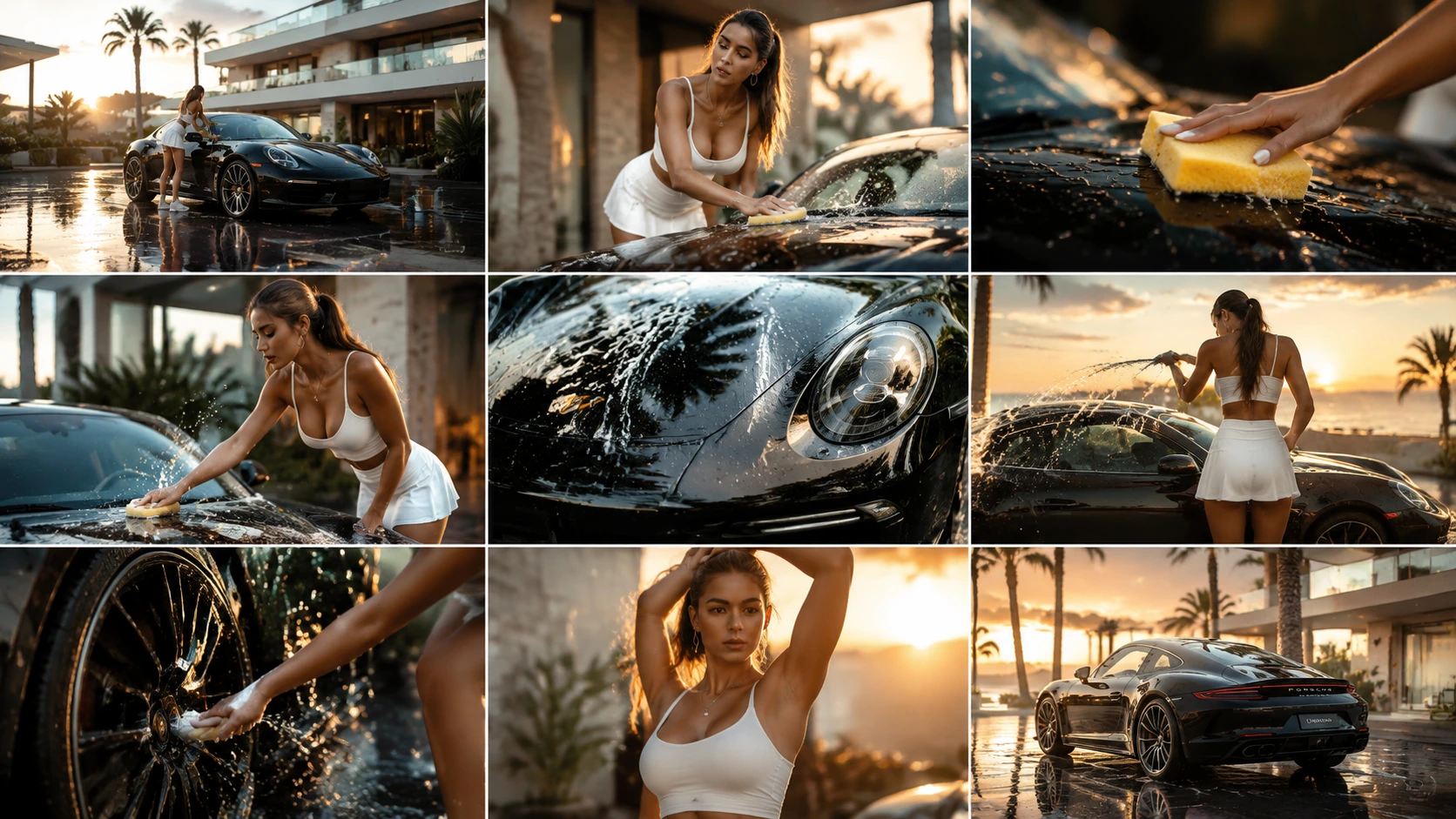 3X3 storyboard template for ads or film