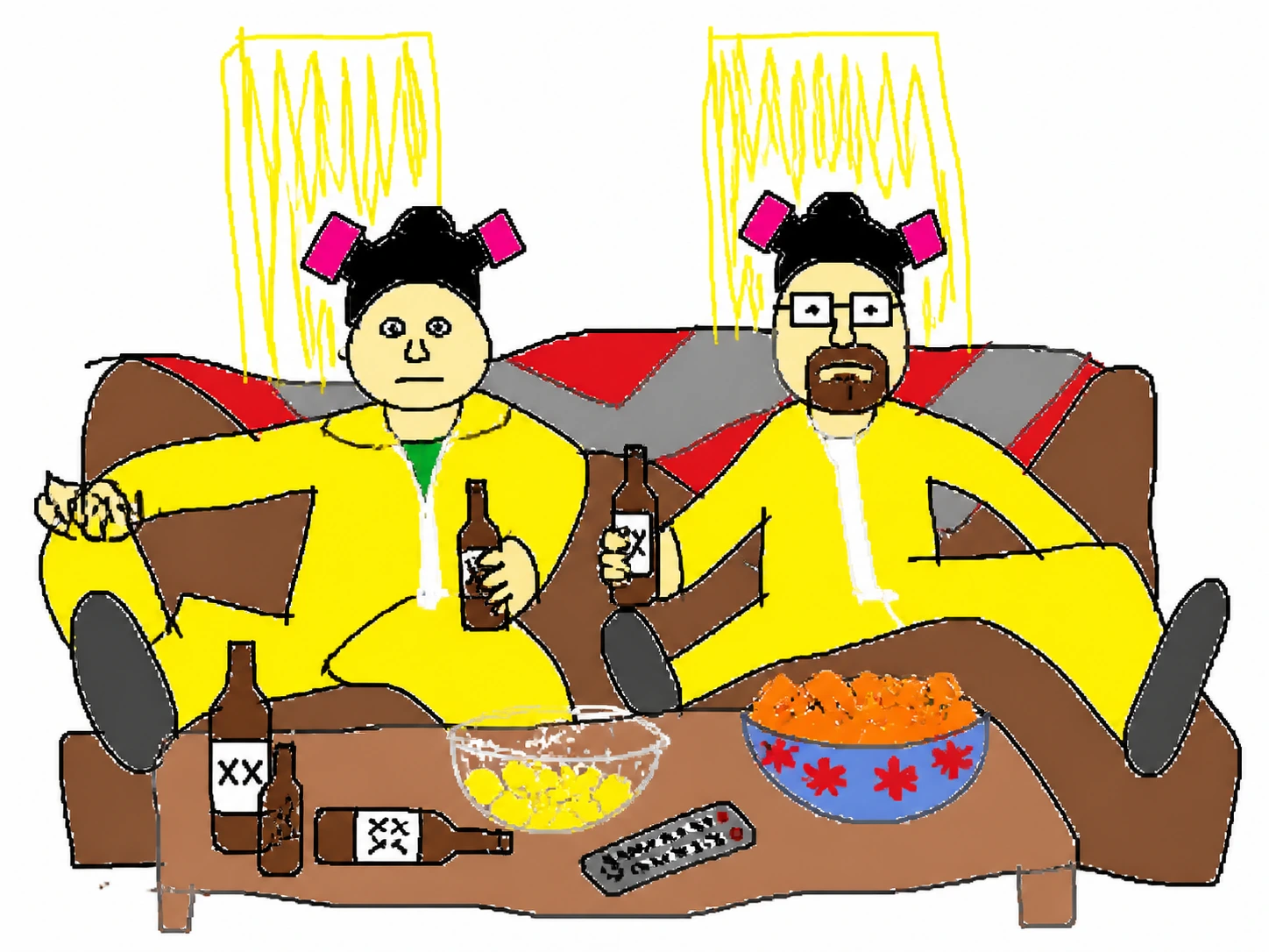 MS paint style of breaking bad