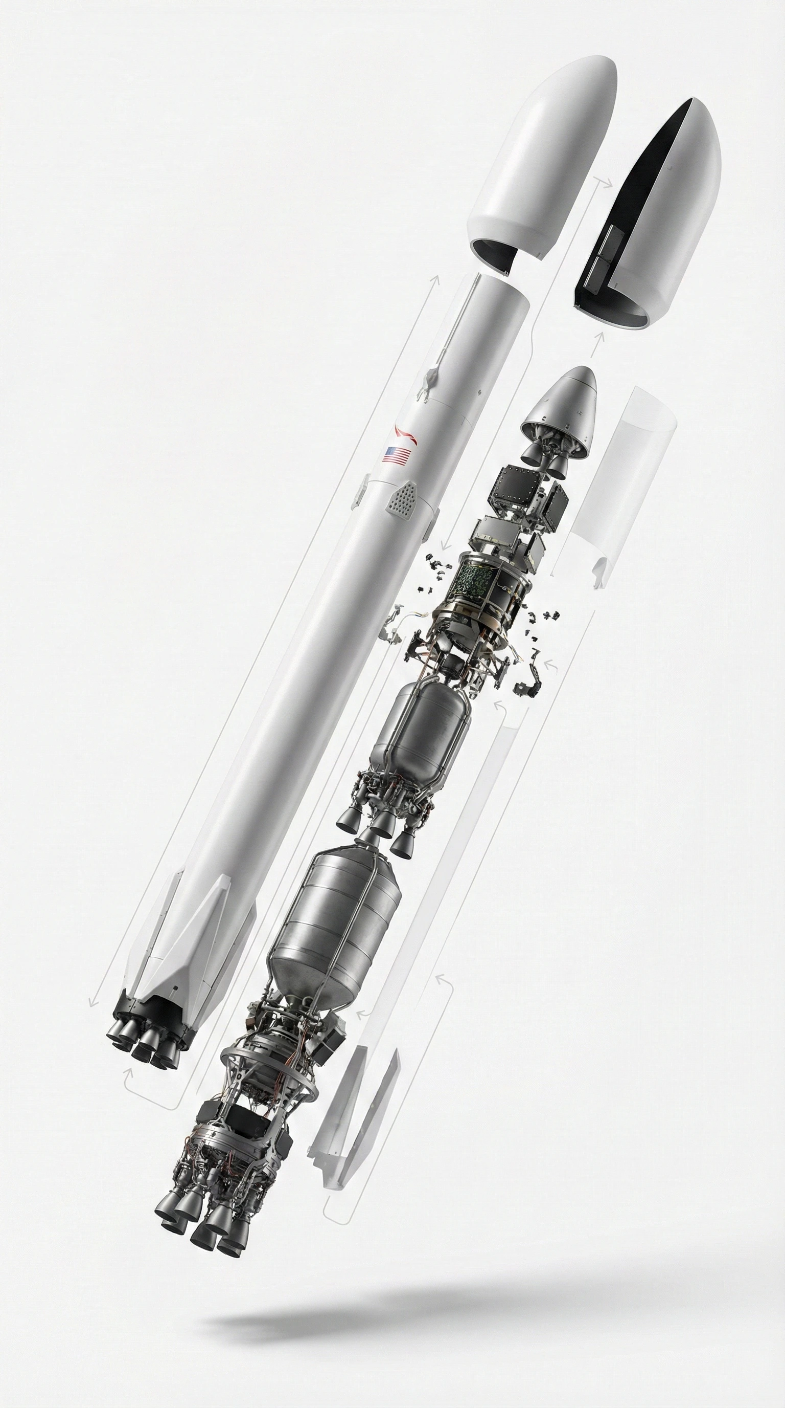 Product advertising from Falcon 9 from spcace X