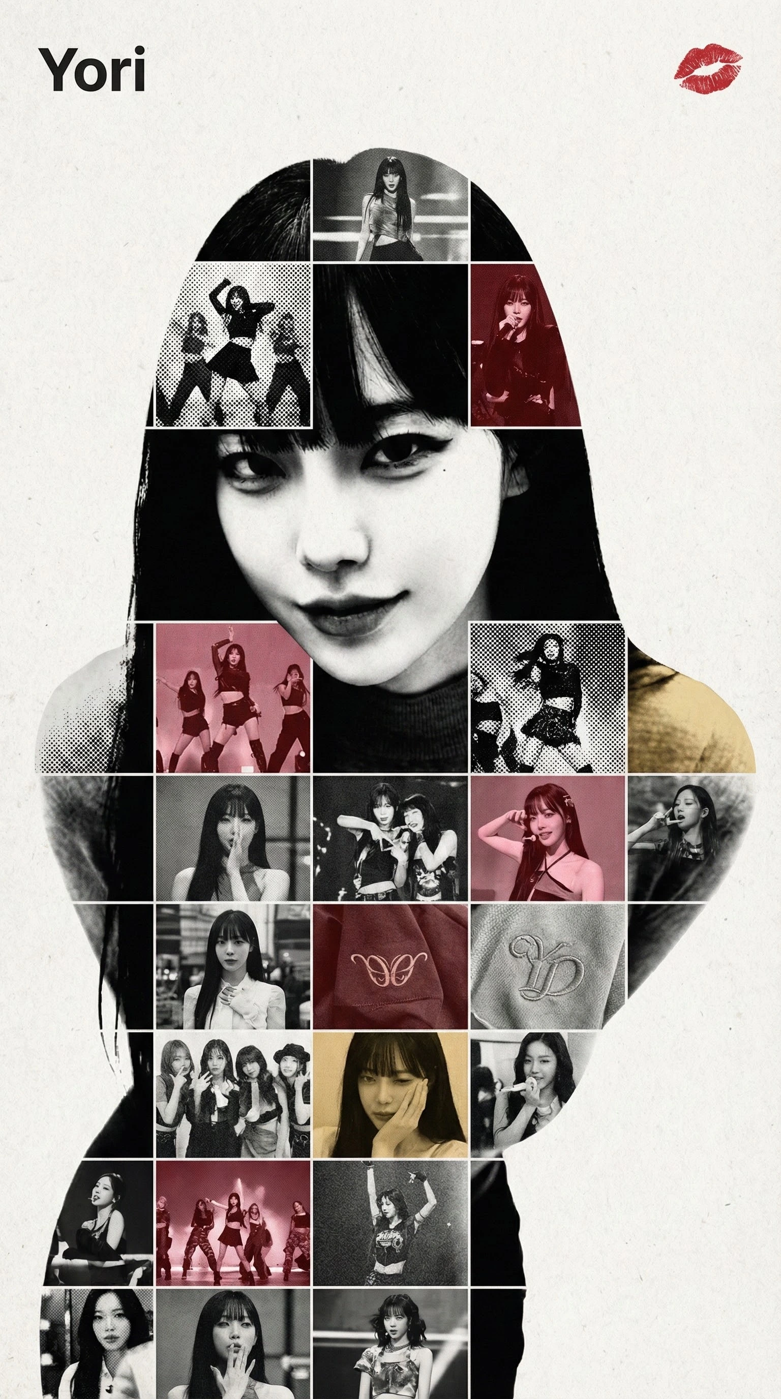 Conceptual tribute poster of Kpop star