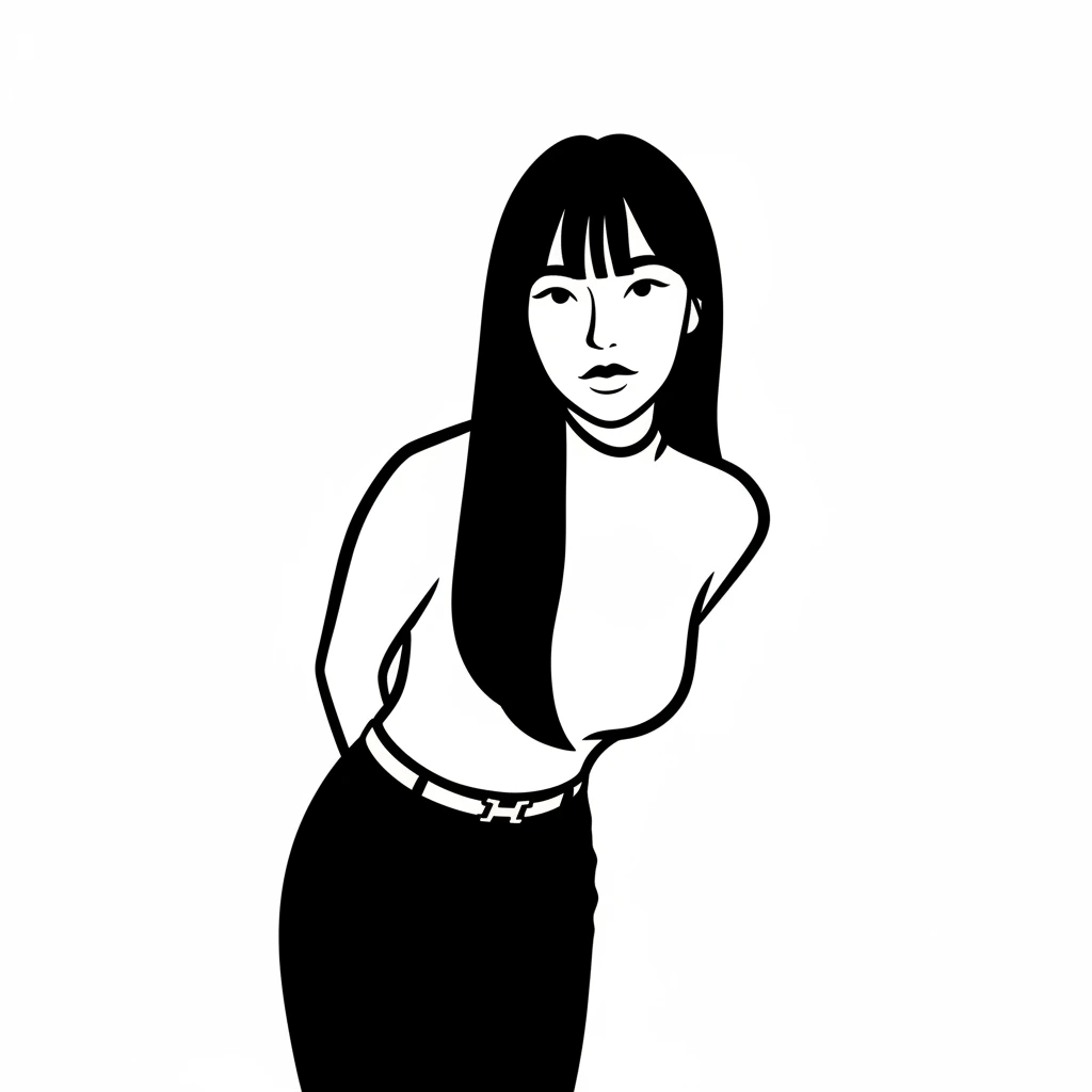 notion style portrait of woman