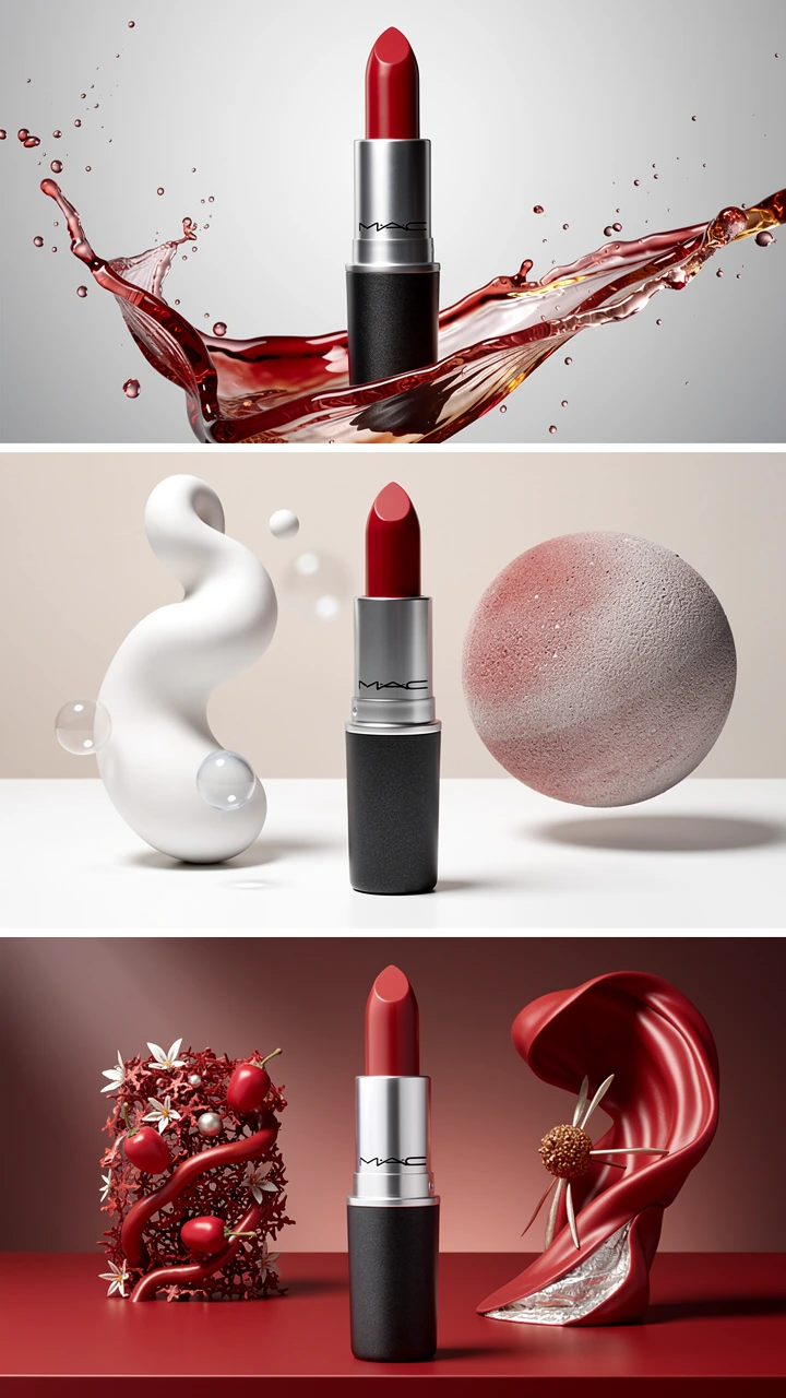 product ad poster for lipstick