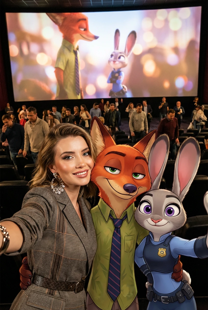 Selfie with Judy and Nick from zootopia