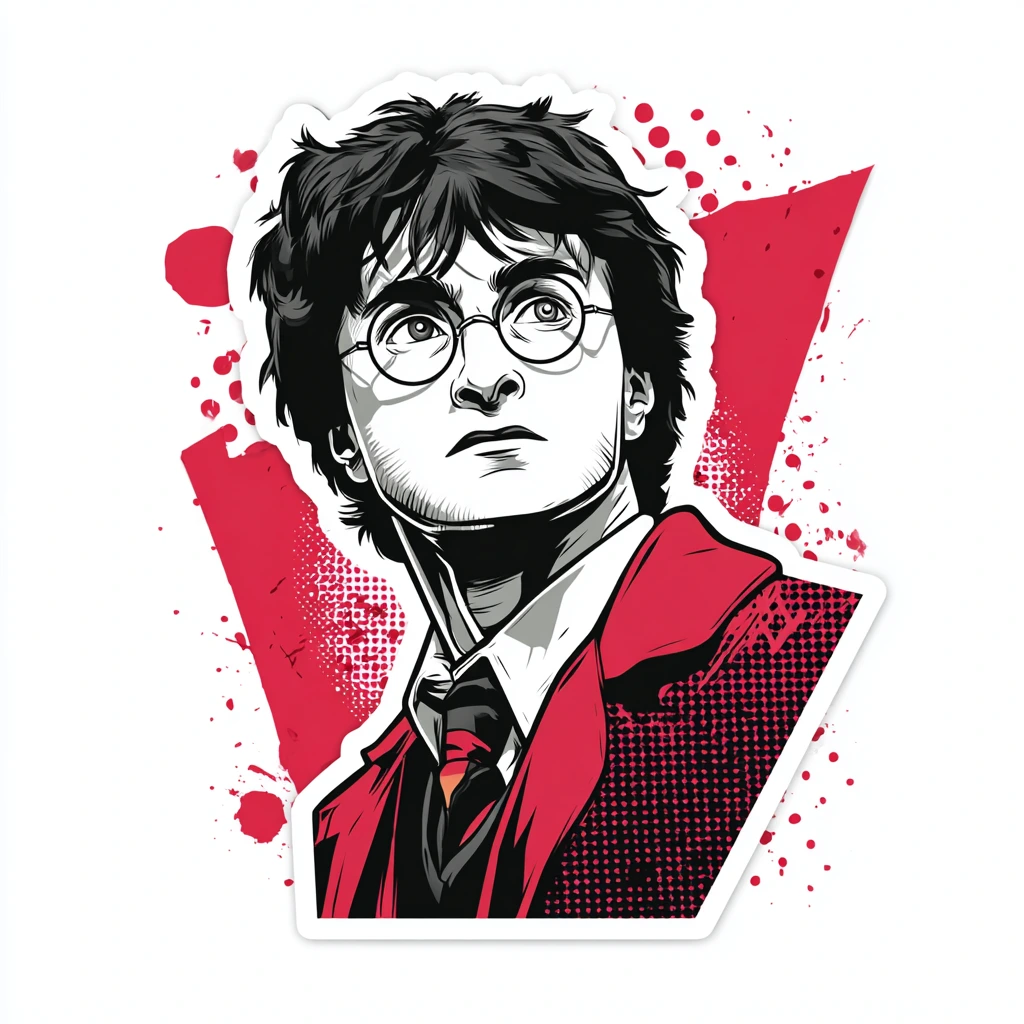 Sticker design of Harry Potter