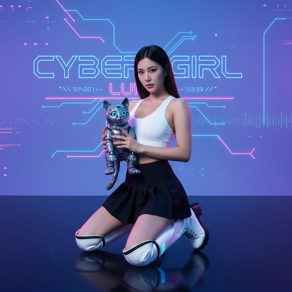 Cyber girl portrait
