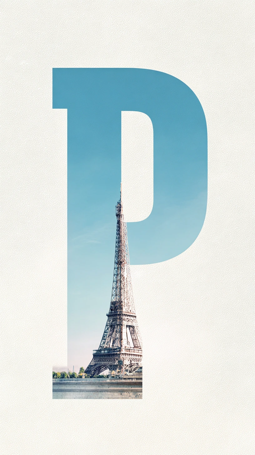 Cinematic minimalist poster of Letter & City