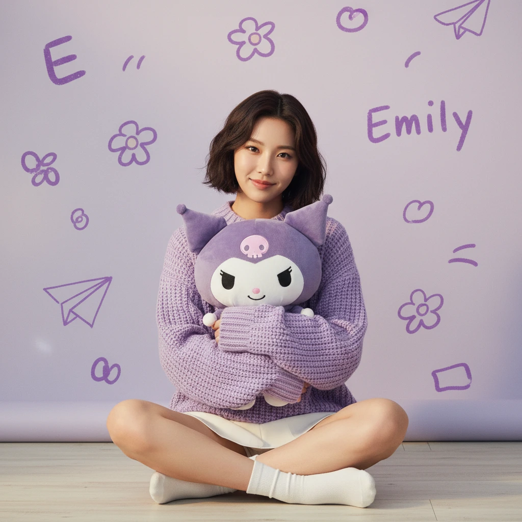 Cute studio quality portrait Asian woman
