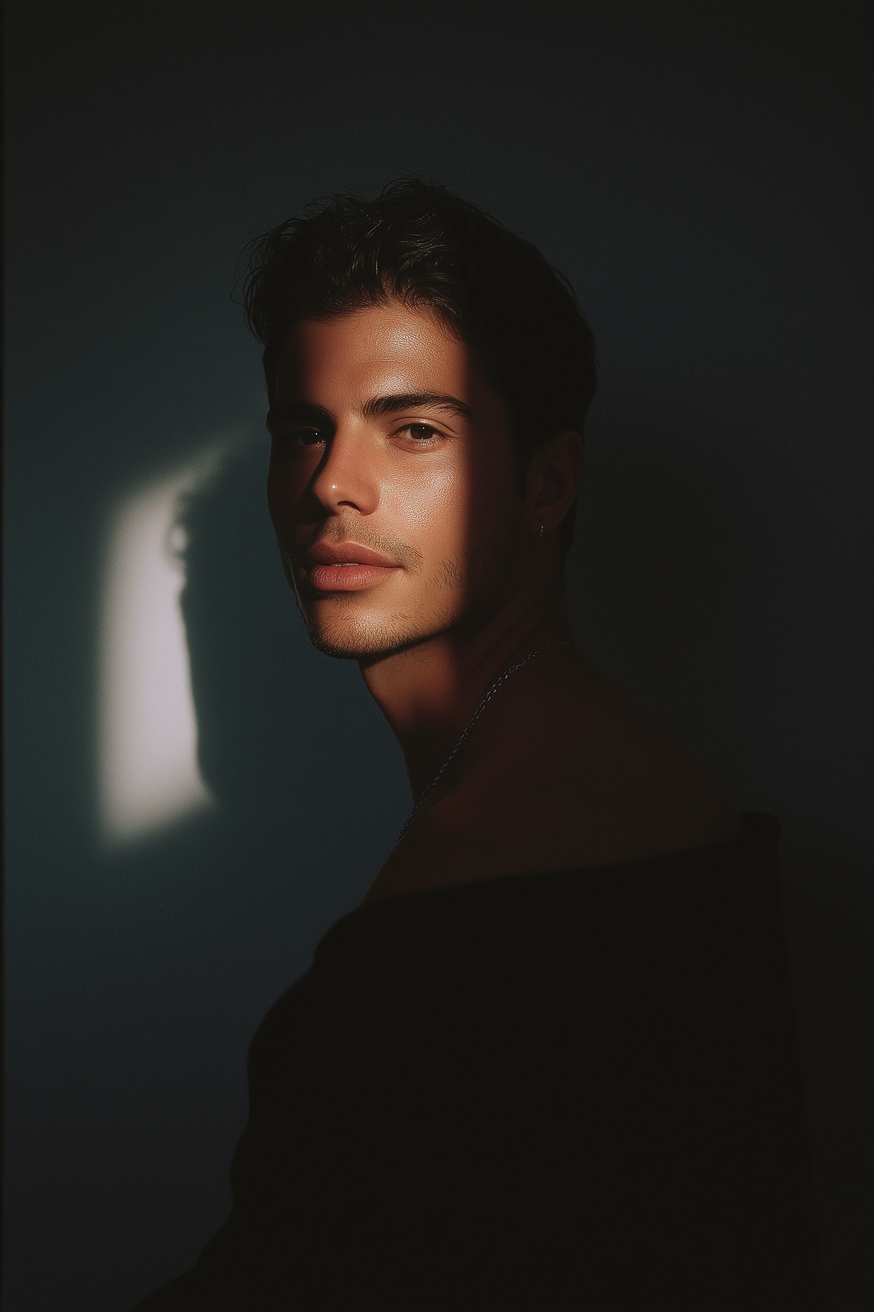 Chiaroscuro Lighting Studio man model