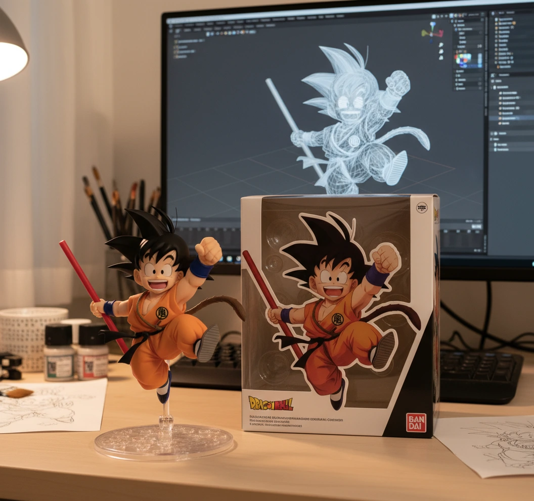 Character / Action figure of Goku from Dragon Ball