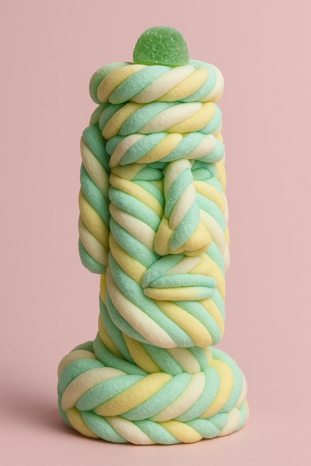 Moai statue  made from marshmallow
