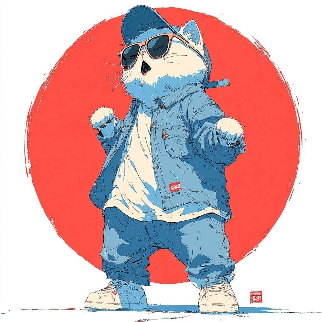 Hip-hop cat