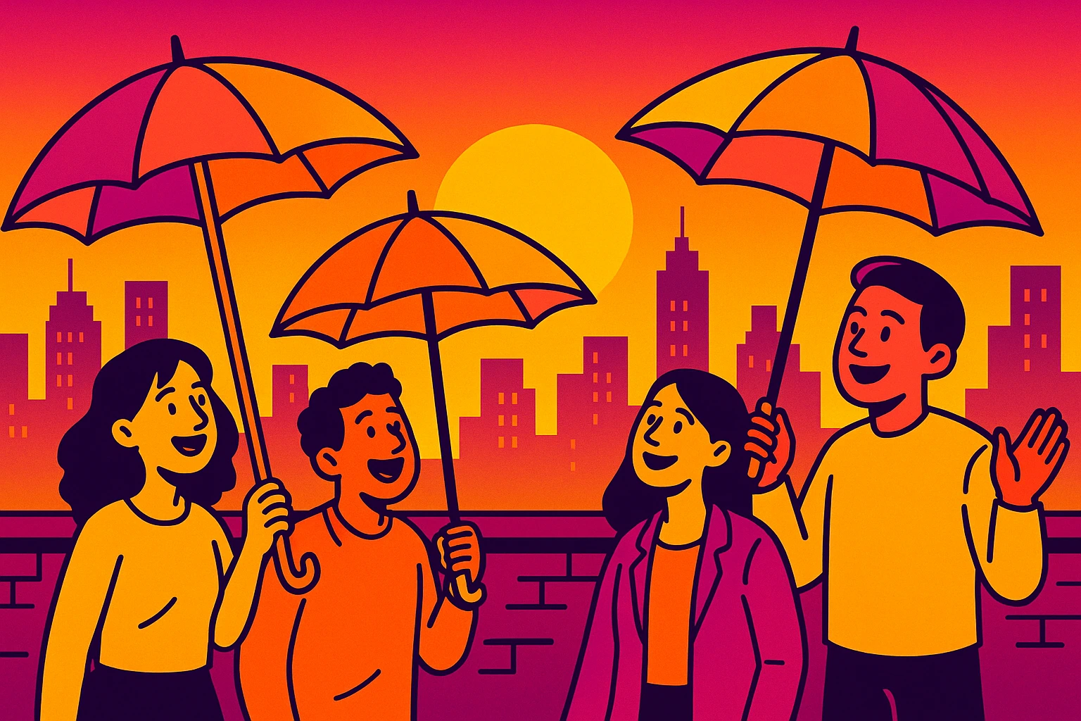 Modern flat style illustration