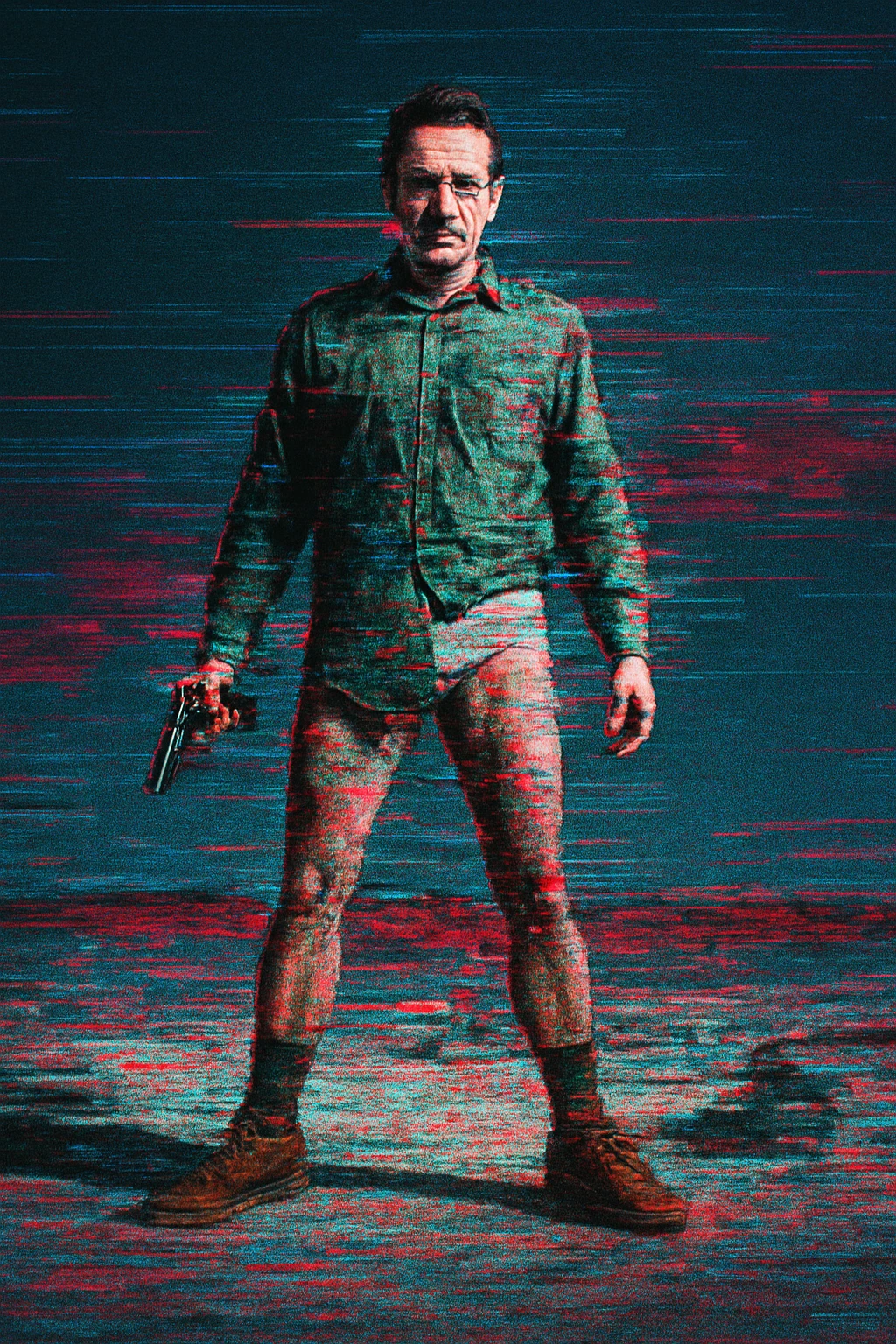 Glitch-inspired digital breaking bad