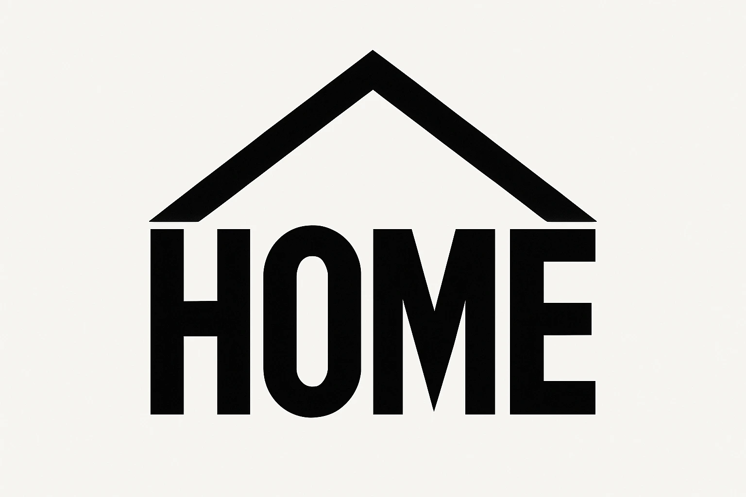 Word-outline of 'home'