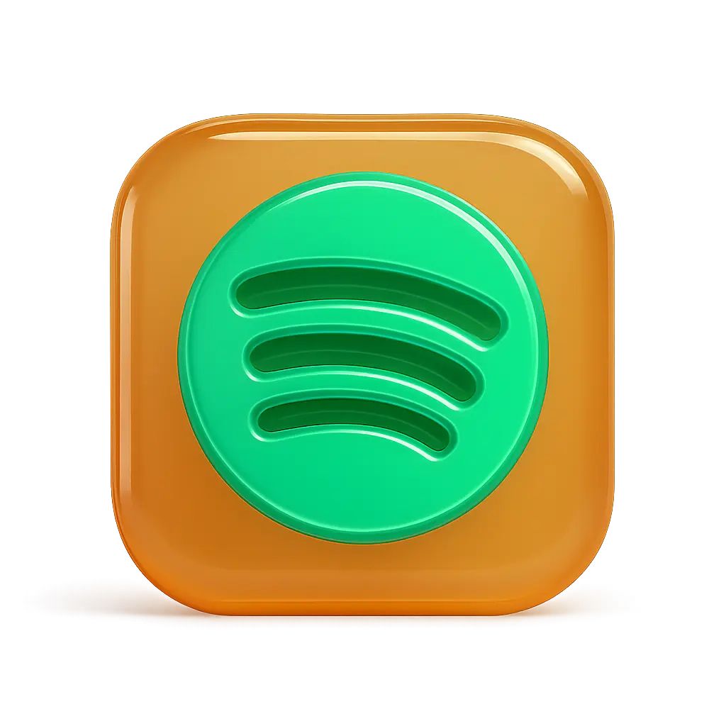 jelly stylied icon of spotify