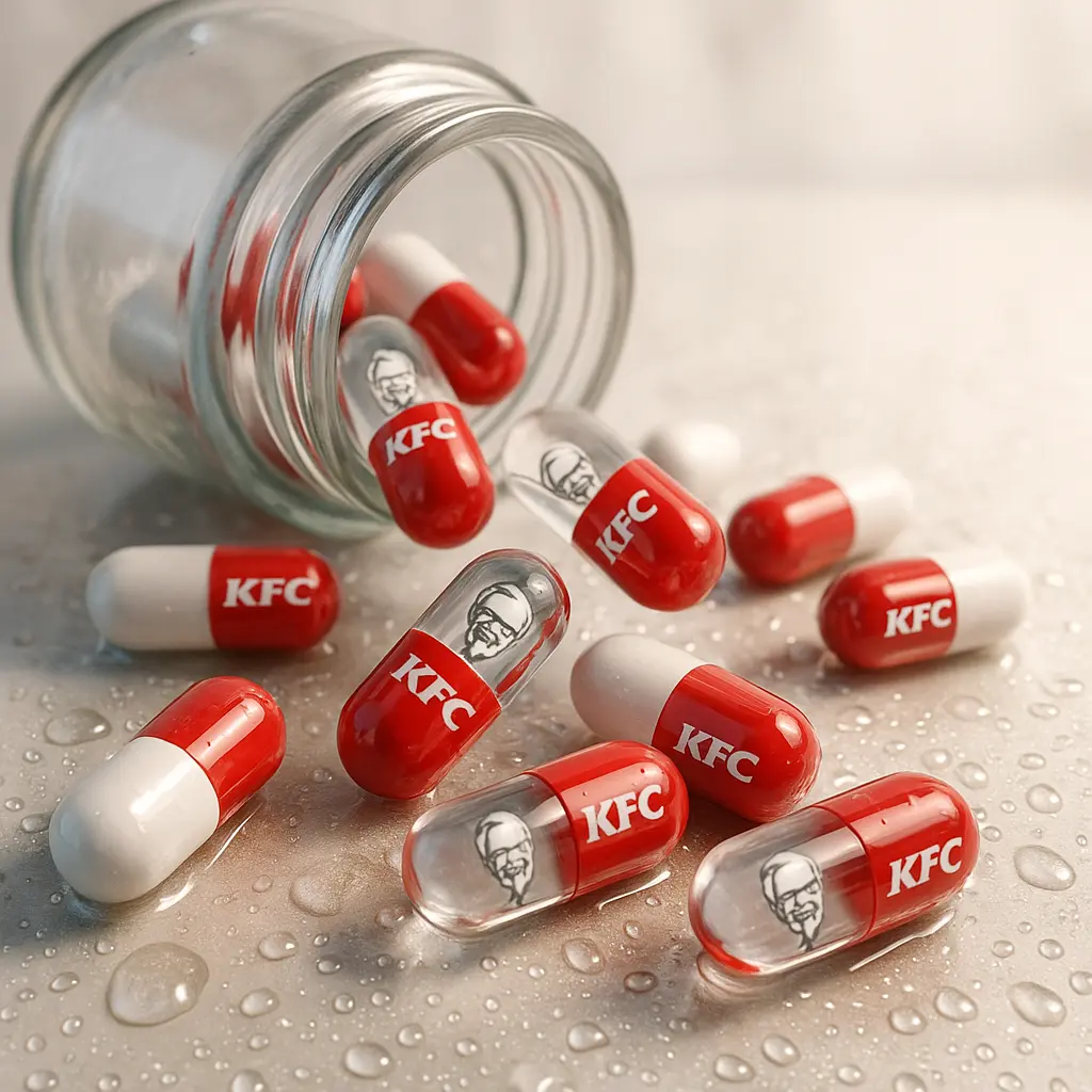 Glass capsule of KFC
