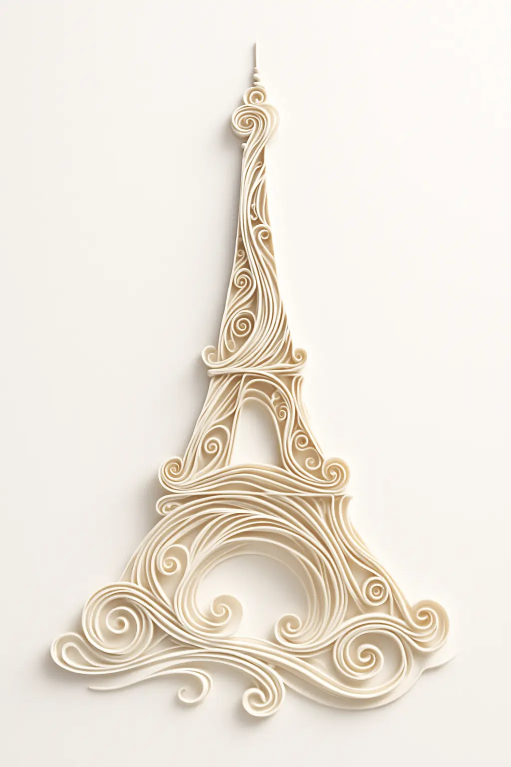 Quilling style Eiffeil Tower