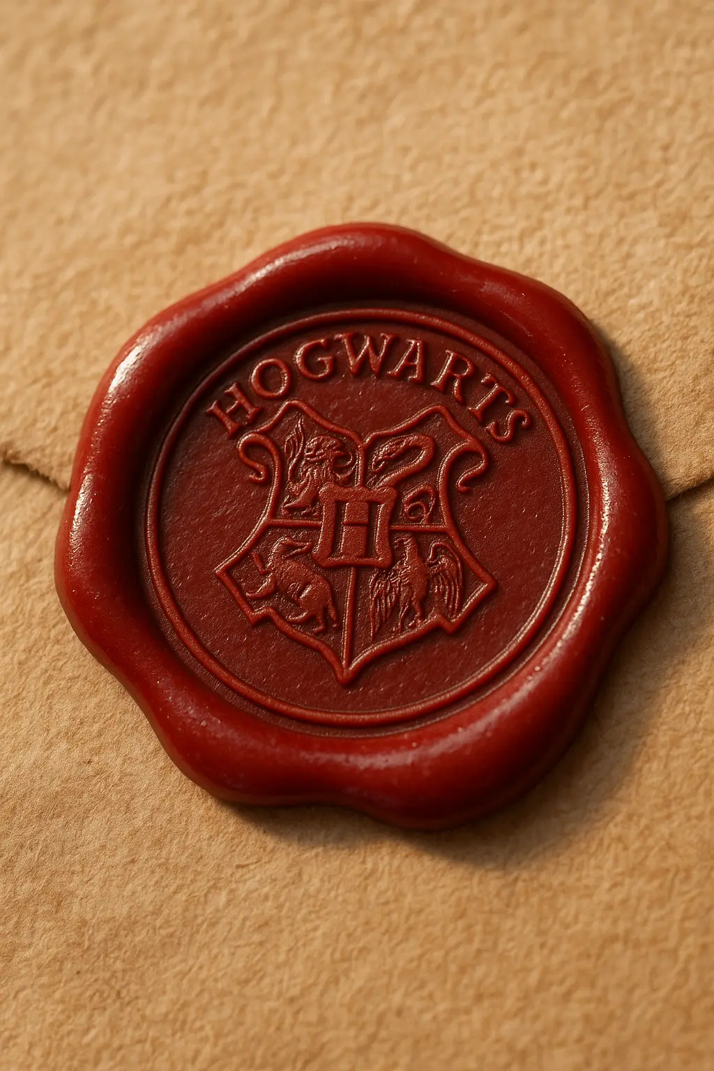 Red wax seal of Hagwarts