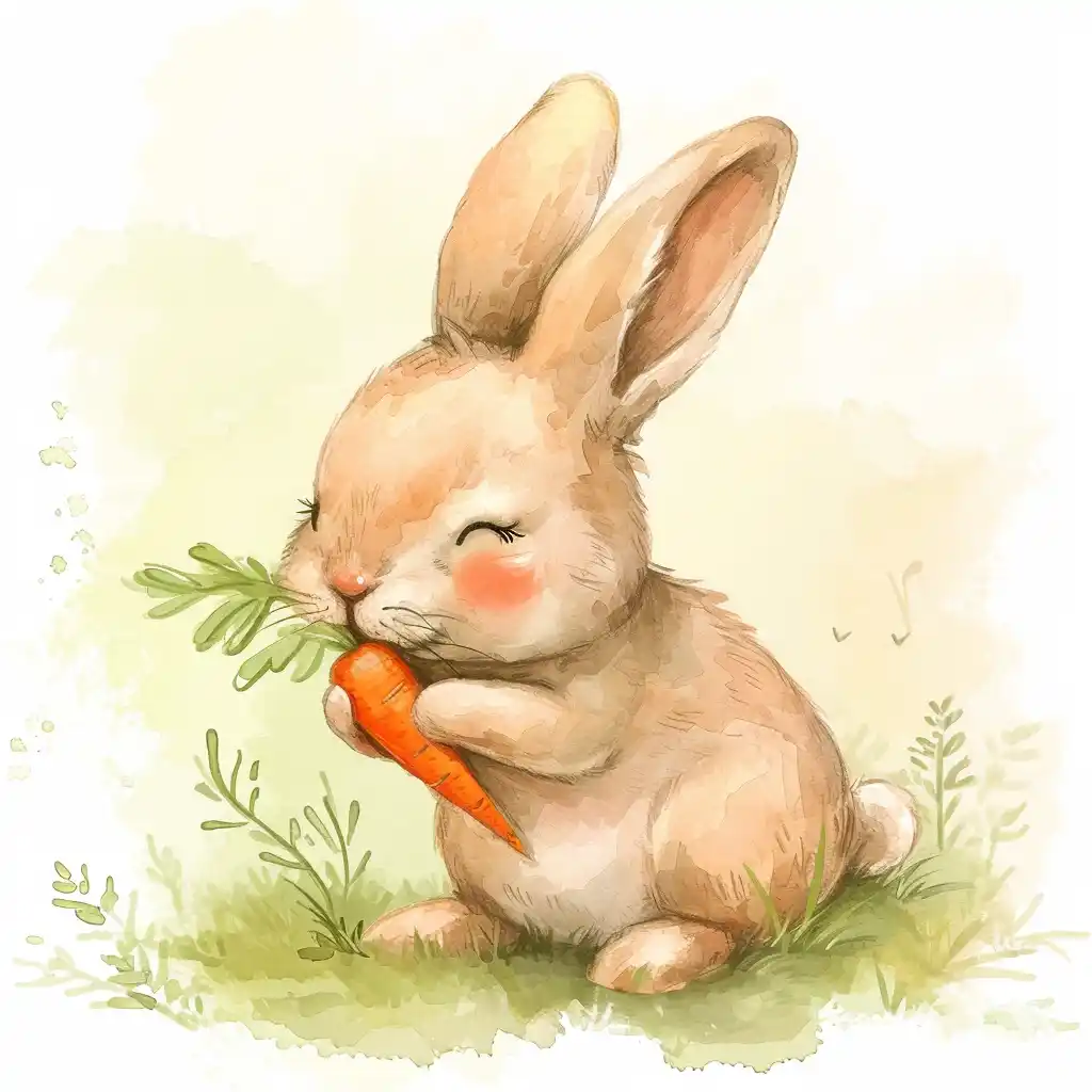 Animated Watercolor Rabbit