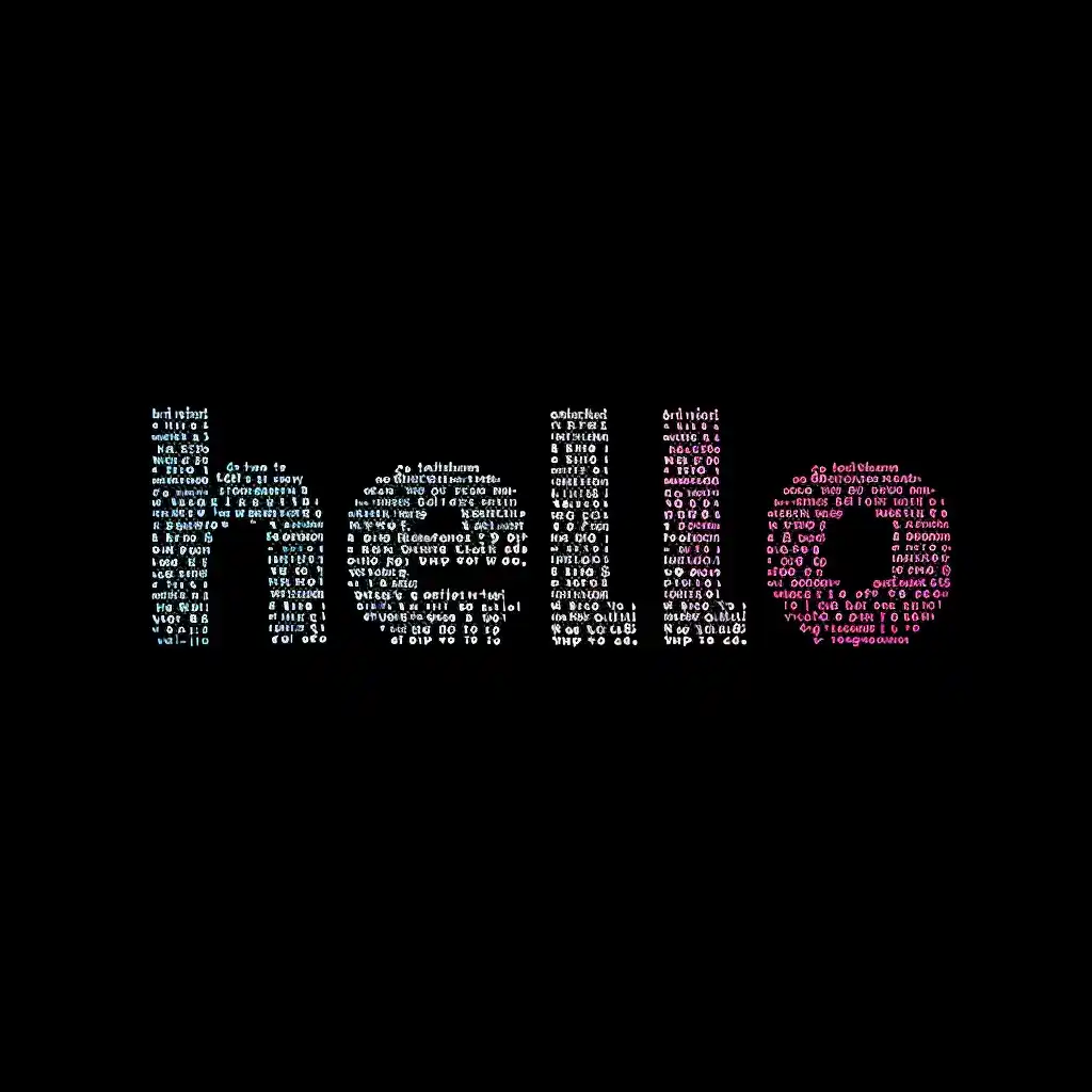 Tiny Text Hello